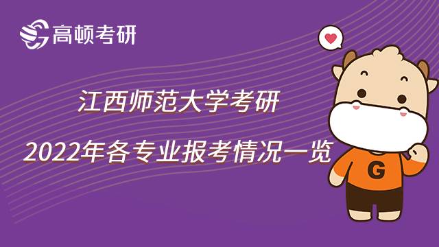 2022年江西師范大學(xué)考研各專業(yè)報(bào)考人數(shù)匯總！