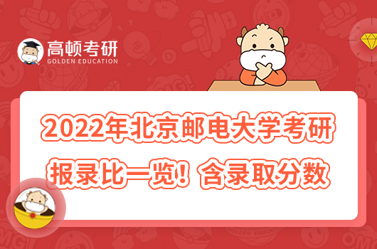 2022年北京郵電大學(xué)考研報(bào)錄比一覽！含錄取分?jǐn)?shù)