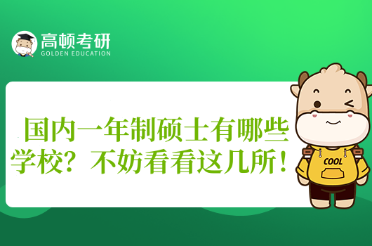 國內(nèi)一年制碩士有哪些學(xué)校？不妨看看這幾所！